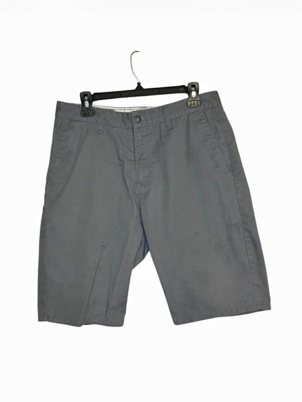 Volcom Frickin Modern Stretch Chino Shorts Gray Waist 31